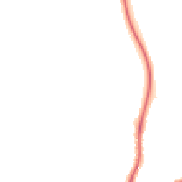 Night-time road noise heatmap for TA1 5EE
