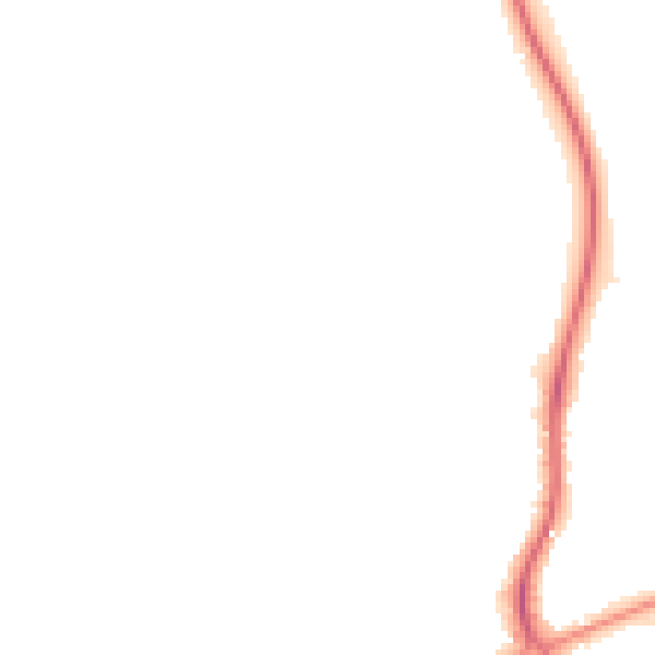 Night-time road noise heatmap for TA1 5HN