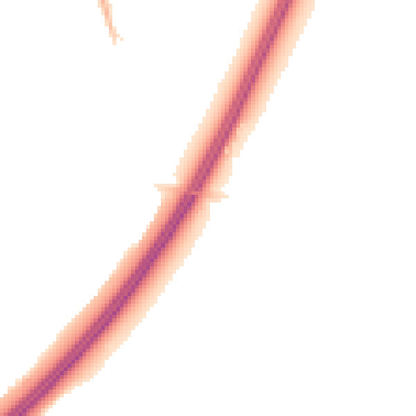 Night-time road noise heatmap for TA3 5AA