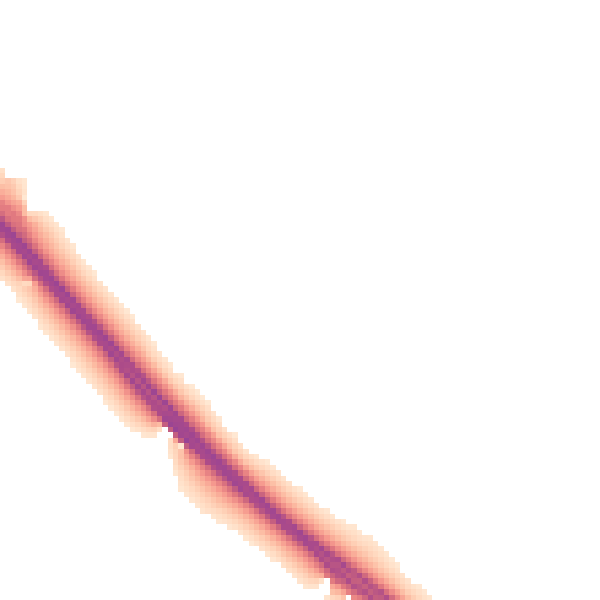 Night-time road noise heatmap for TA3 5NJ