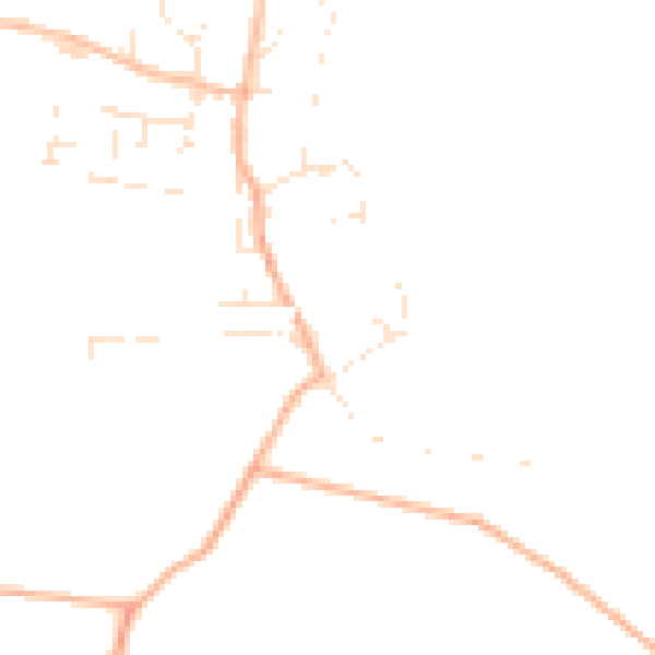 Daytime road noise heatmap for TA3 5PS