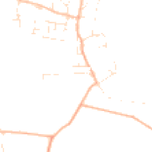Daytime road noise heatmap for TA3 5PT