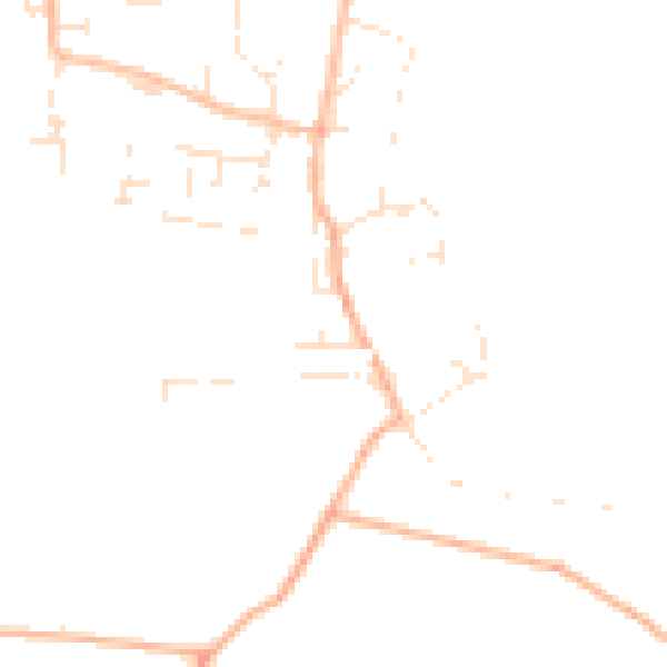 Daytime road noise heatmap for TA3 5PZ