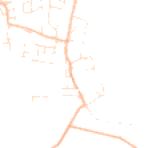 Daytime road noise heatmap for TA3 5QH