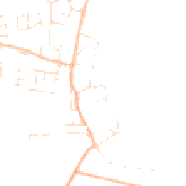 Daytime road noise heatmap for TA3 5TD