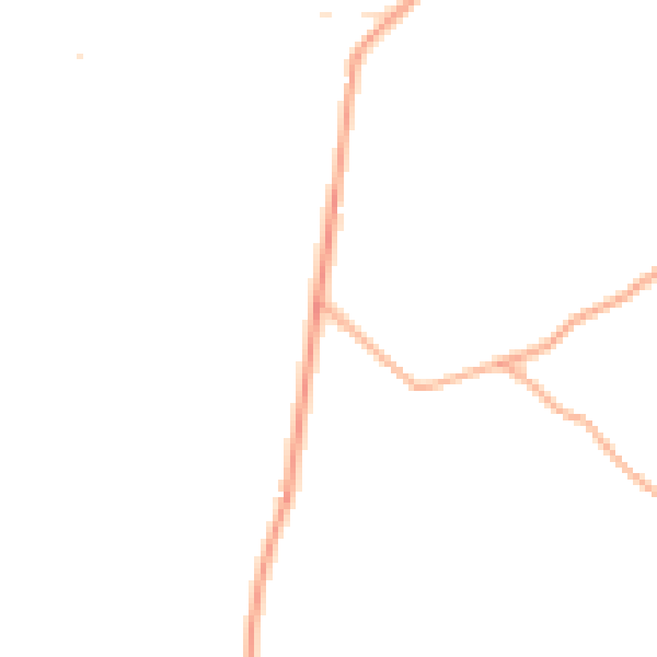 Daytime road noise heatmap for TA3 7PL