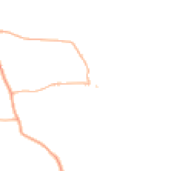 Daytime road noise heatmap for TA4 1AW