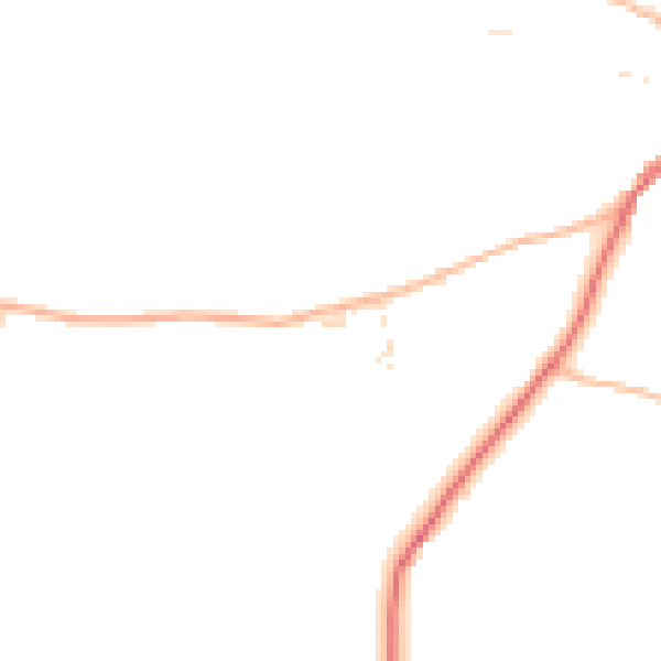 Daytime road noise heatmap for TA4 1BJ