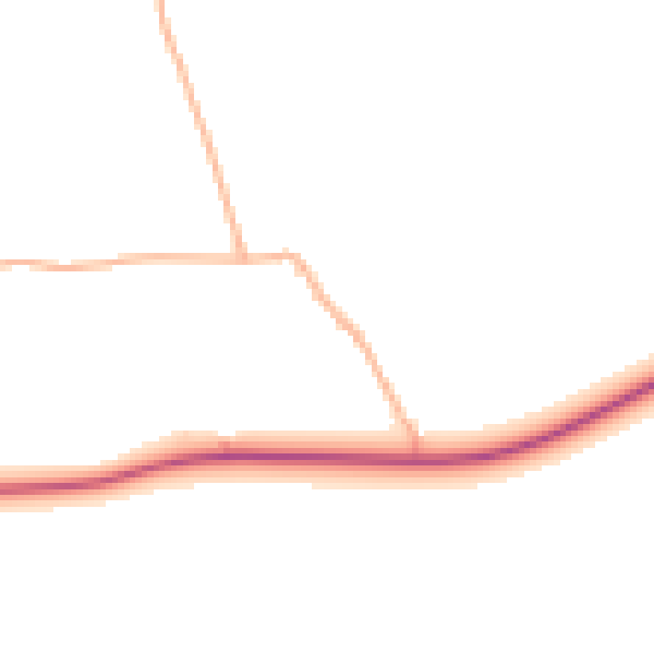 Daytime road noise heatmap for TA4 1DL
