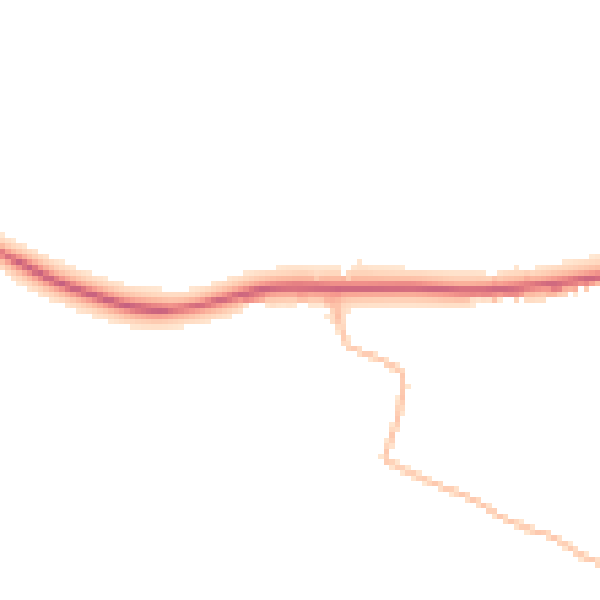 Daytime road noise heatmap for TA4 1DY