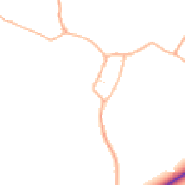 Daytime road noise heatmap for TA4 1EZ