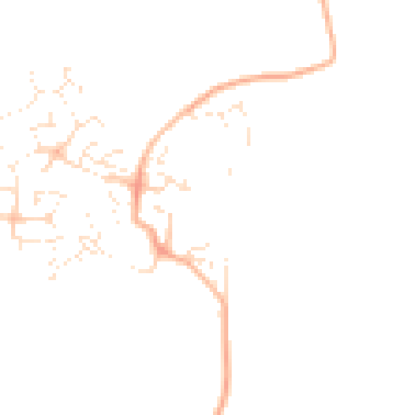 Daytime road noise heatmap for TA4 1LT