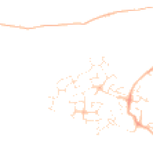 Daytime road noise heatmap for TA4 1NU