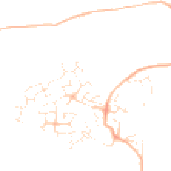 Daytime road noise heatmap for TA4 1NY