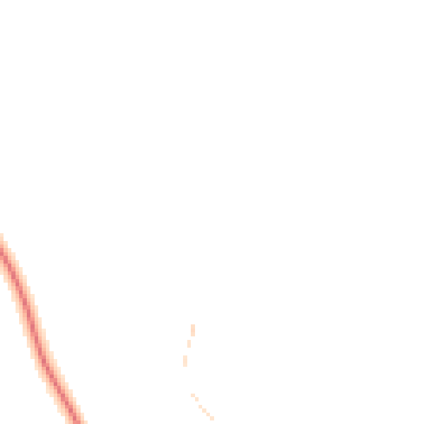 Night-time road noise heatmap for TA4 3AZ