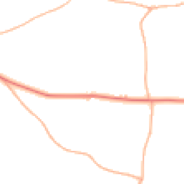 Daytime road noise heatmap for TA4 3JQ