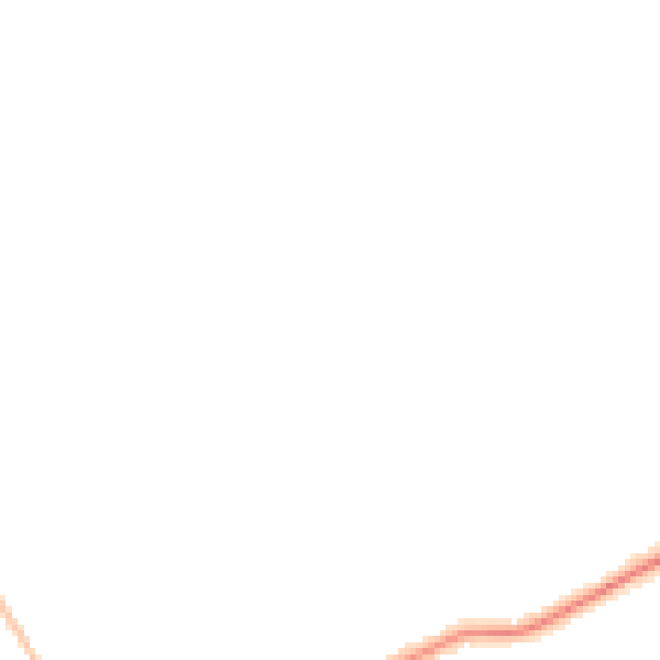 Night-time road noise heatmap for TA4 4DG