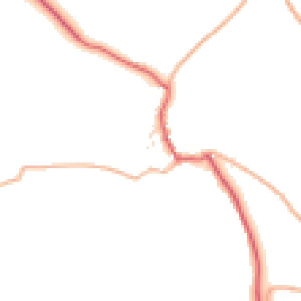 Daytime road noise heatmap for TA4 4HZ