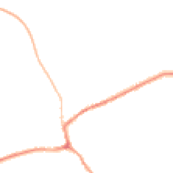 Night-time road noise heatmap for TA4 4SH