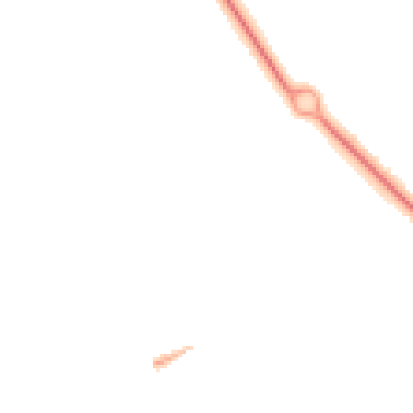 Night-time road noise heatmap for TF1 3DU