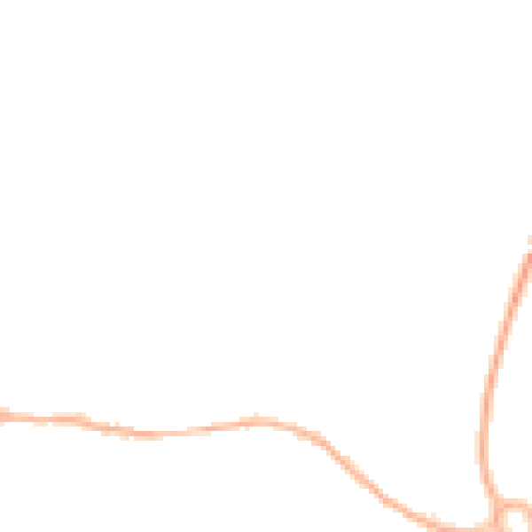 Night-time road noise heatmap for TF1 5FQ