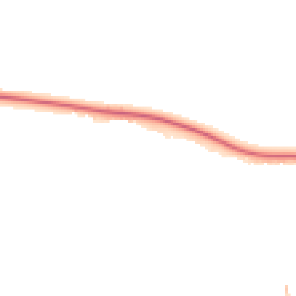 Night-time road noise heatmap for TF1 6AR