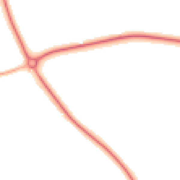 Night-time road noise heatmap for TF1 6BP