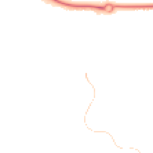 Night-time road noise heatmap for TF1 6PX