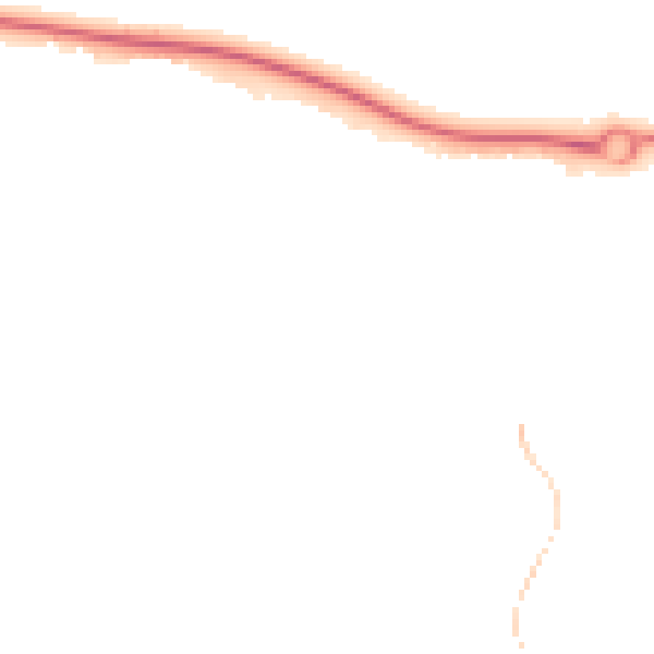 Night-time road noise heatmap for TF1 6TJ