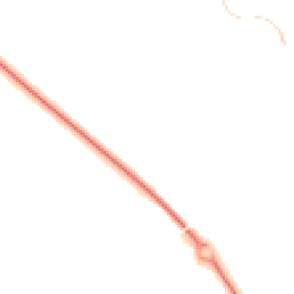 Night-time road noise heatmap for TF1 6UQ
