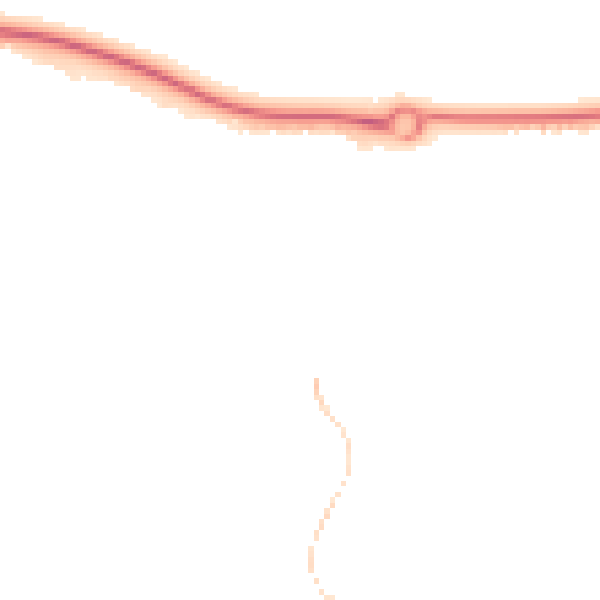 Night-time road noise heatmap for TF1 6YB