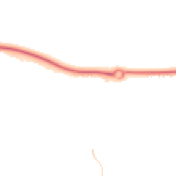 Night-time road noise heatmap for TF1 6YX