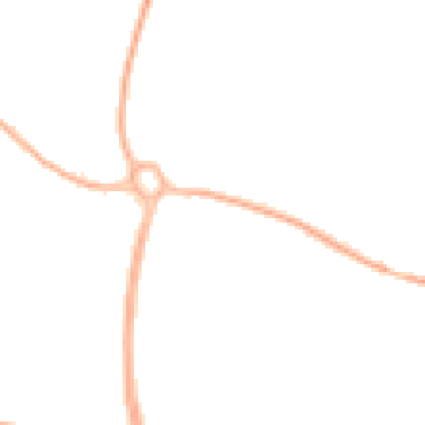 Night-time road noise heatmap for TF2 0AA