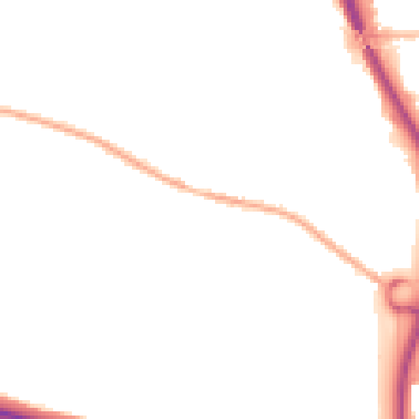 Night-time road noise heatmap for TF2 0AB