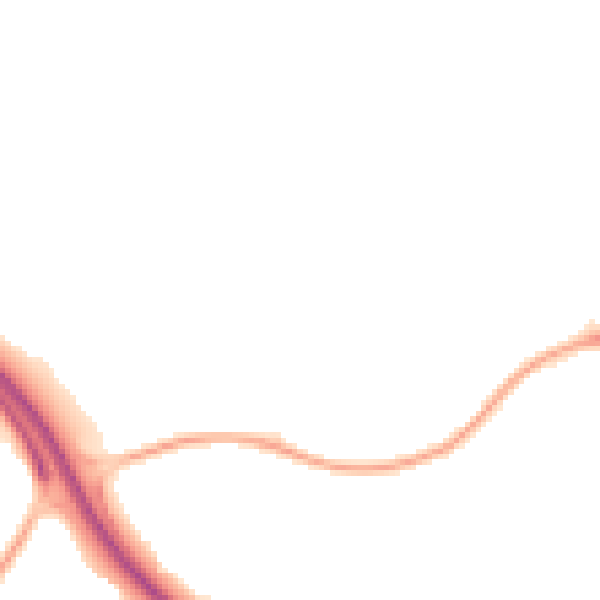 Night-time road noise heatmap for TF2 6PZ