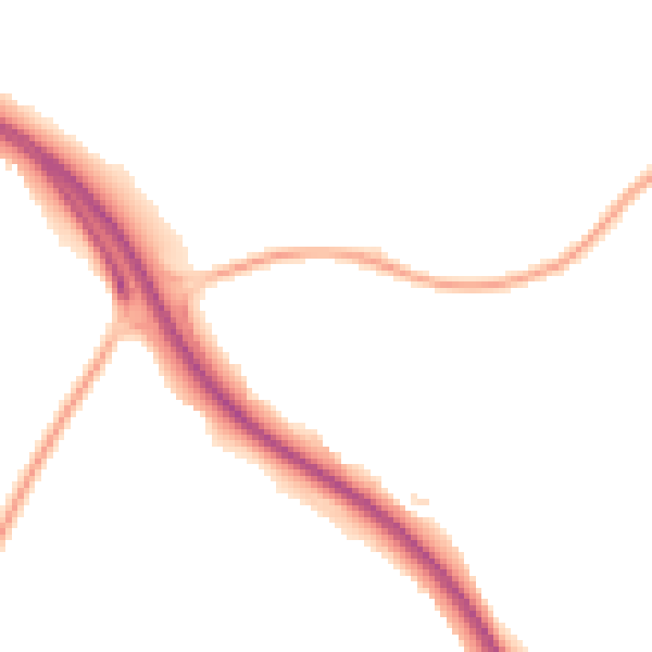 Night-time road noise heatmap for TF2 6QL
