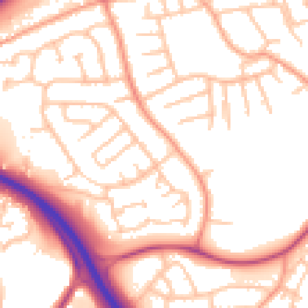 Daytime road noise heatmap for TF2 6RT