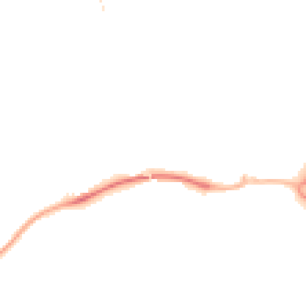 Night-time road noise heatmap for TF2 7AU