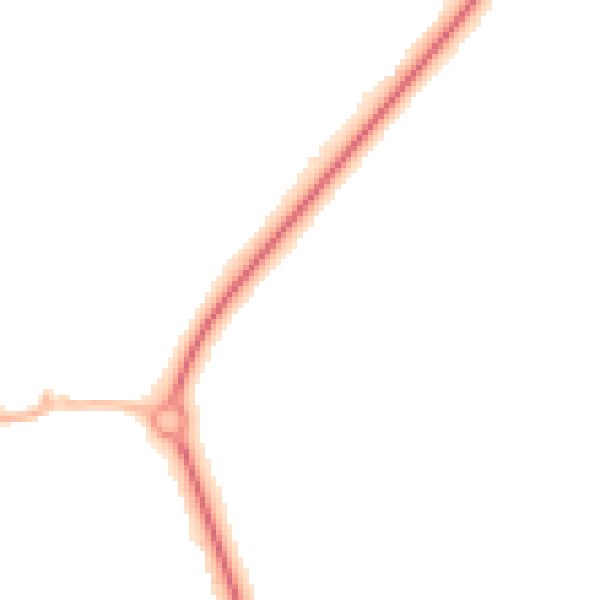 Night-time road noise heatmap for TF2 7FL