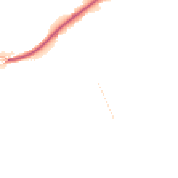 Night-time road noise heatmap for TF2 7JE