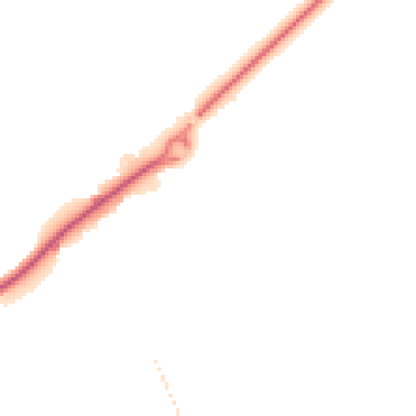 Night-time road noise heatmap for TF2 8AL