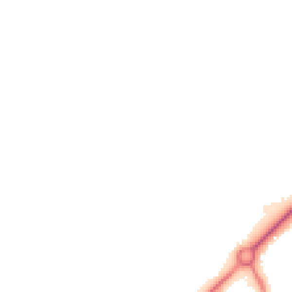 Night-time road noise heatmap for TF2 8LE
