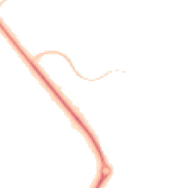 Night-time road noise heatmap for TF2 8RR