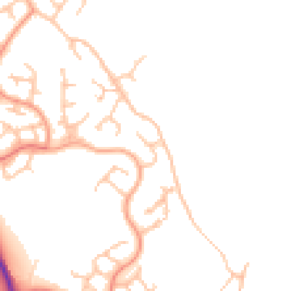 Daytime road noise heatmap for TF2 8SQ