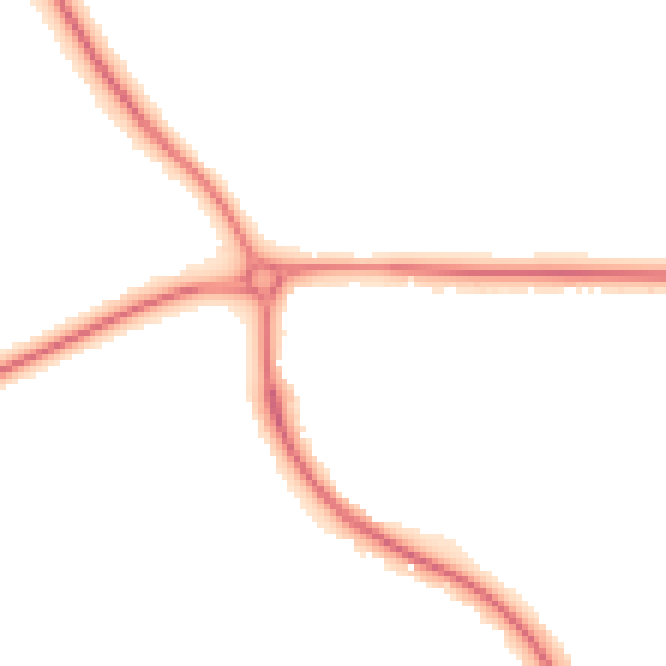Night-time road noise heatmap for TF2 9GU