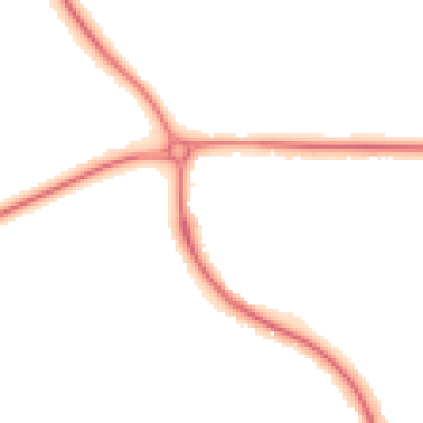 Night-time road noise heatmap for TF2 9GY