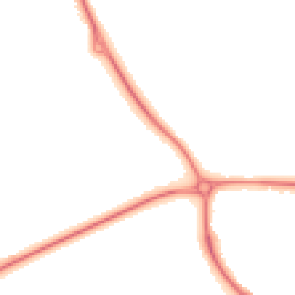 Night-time road noise heatmap for TF2 9NG
