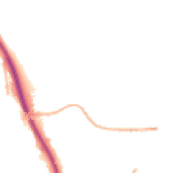 Night-time road noise heatmap for TF2 9PS