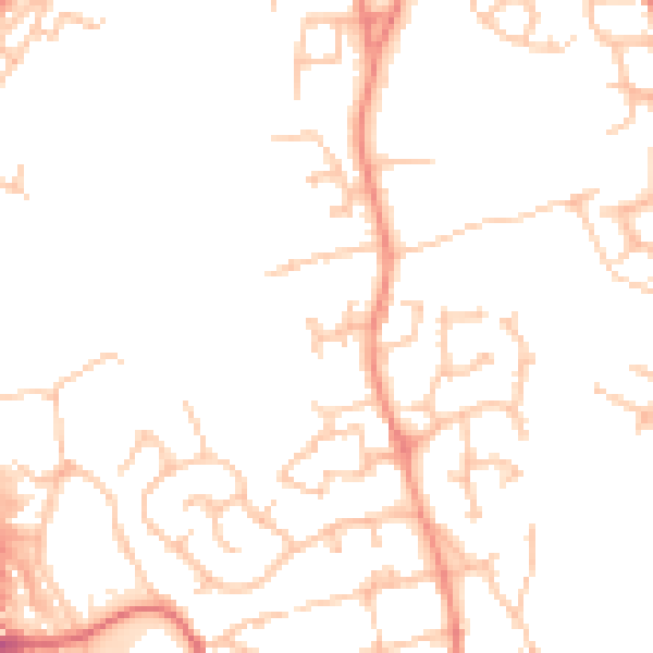 Daytime road noise heatmap for TF2 9TR