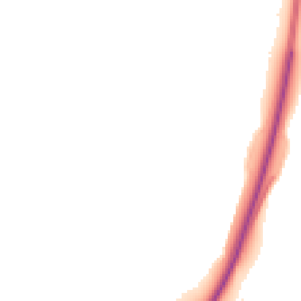 Night-time road noise heatmap for TF3 1EF